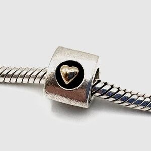 Pandora Heart Of Gold Two-Tone Sterling Silver & 14k Gold Charm